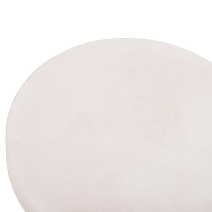 COFFEE TABLE ROUND SERIES SANTORINI HM18050 MDF IN OFF-WHITE COLOR Φ79x35Hcm.