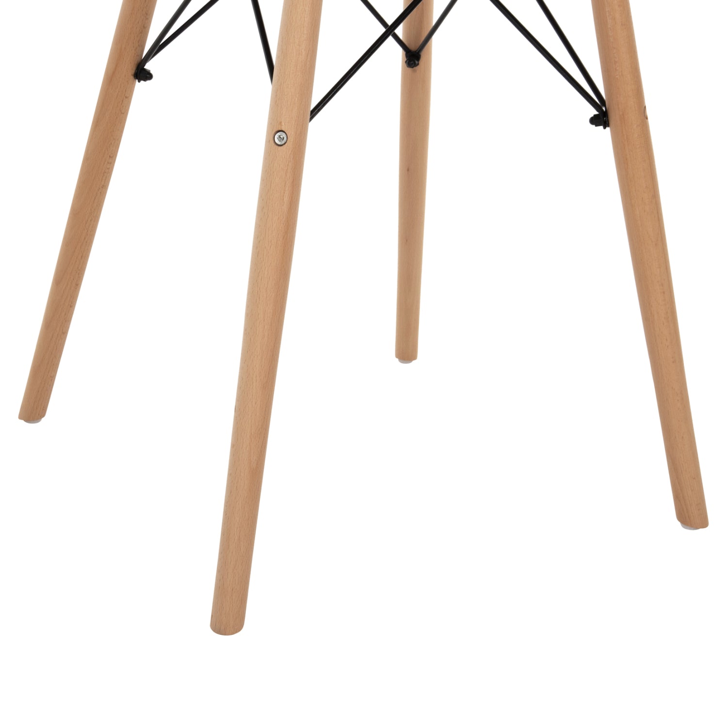 DINING TABLE ROUND MINIMAL ΗΜ0060.04 MDF IN NATURAL COLOR-BEECH WOOD LEGS IN NATURAL COLOR Φ60Χ76Hcm.