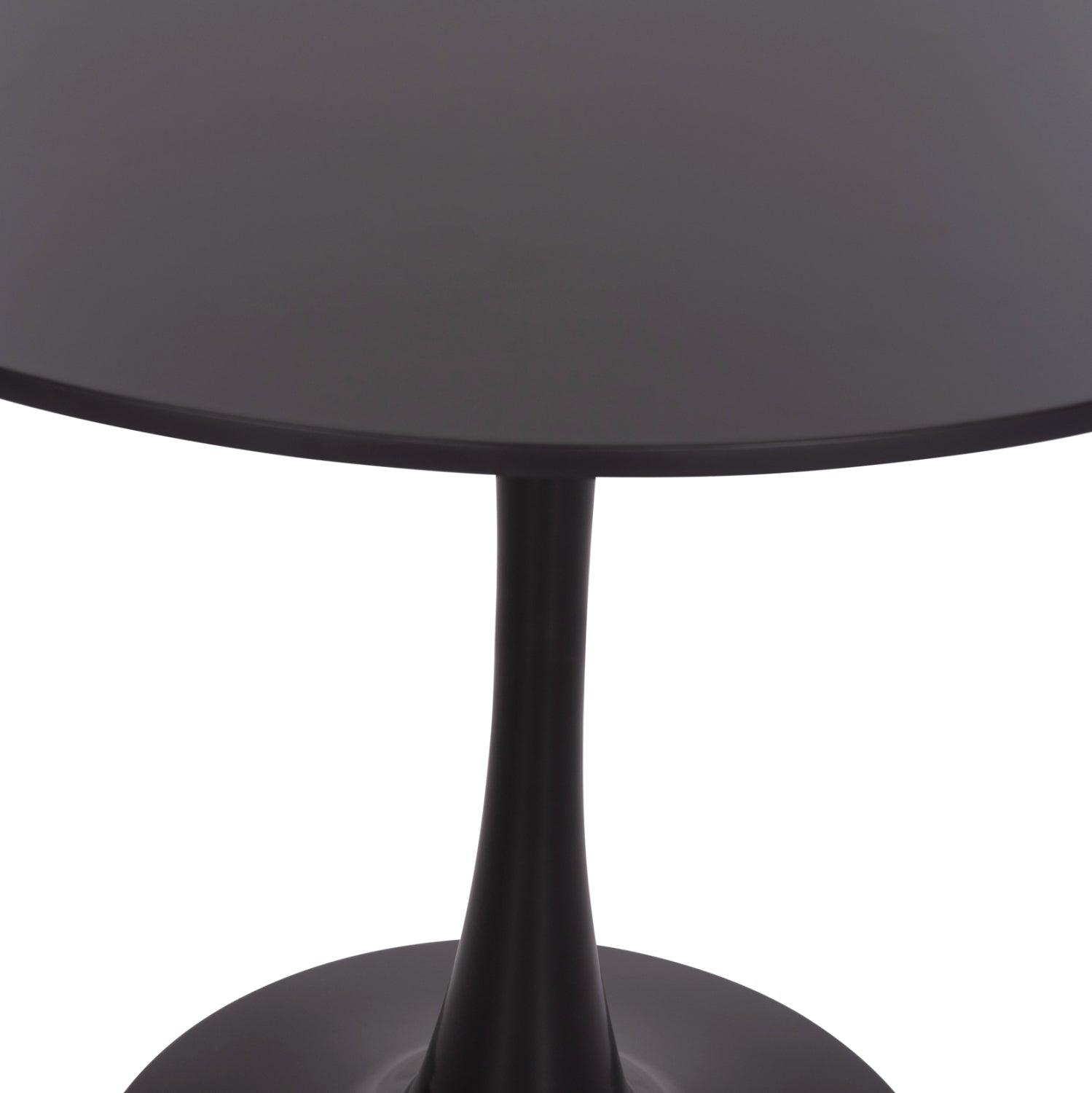 ROUND DINING TABLE BROLIN HM18141.02 MDF TOP-METAL BASE--BLACK Φ90x73Hcm.