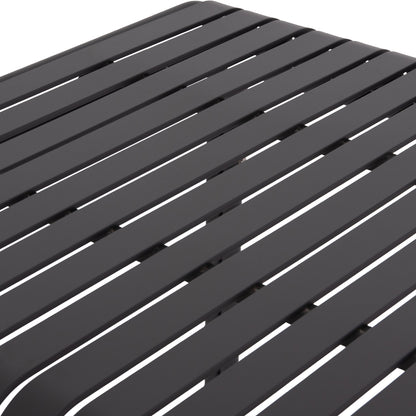 OUTDOOR SQUARE ALUMINUM TABLE RACHEL HM6338.01 GREY COLOR 80x80x76Hcm.