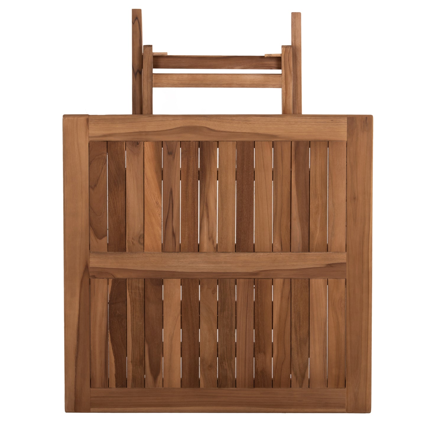 OUTDOOR SQUARE DINING TABLE KENDALL HM9544 FOLDABLE-TEAK WOOD IN NATURAL COLOR 80x80x75Hcm.