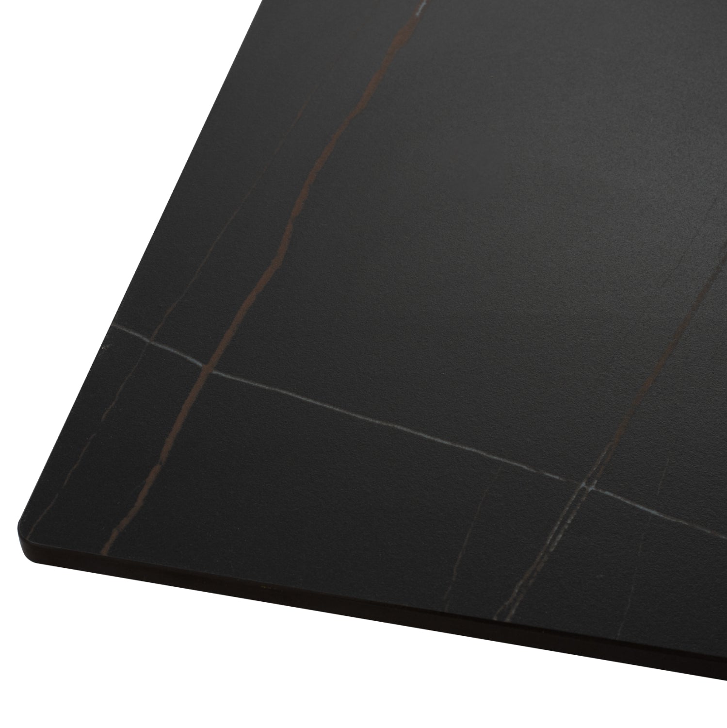 DINING TABLE SYNTEC HM9308.01 SINTERED STONE BLACK METAL LEGS 160x90x75H cm