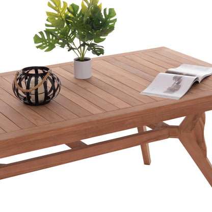 OUTDOOR DINING TABLE WONDER HM18116 TEAK WOOD--NATURAL COLOR 180x91x75Hcm.