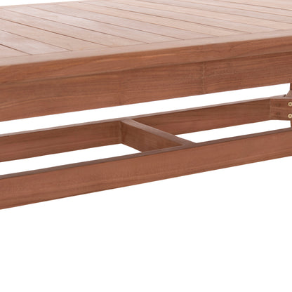 OUTDOOR DINING TABLE WONDER HM18116 TEAK WOOD--NATURAL COLOR 180x91x75Hcm.