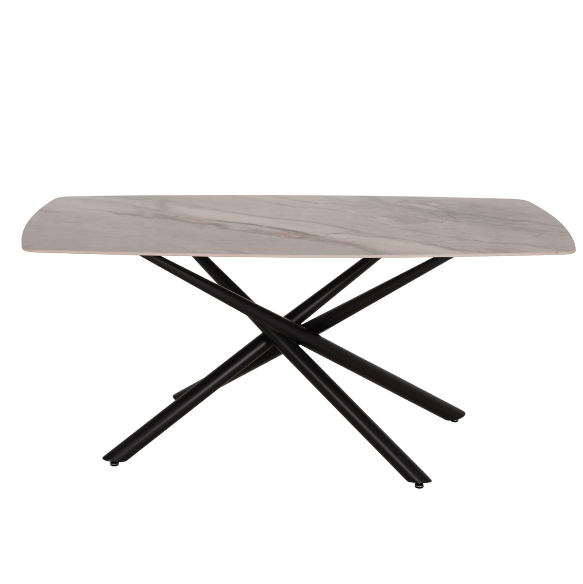 ΤΡΑΠΕΖΙ ΤΡΑΠΕΖΑΡΙΑΣ ISKA HM18423 ΚΕΡΑΜΙΚΟ TOP ΣΕ ΛΕΥΚΟ/ΚΑΦΕ ΜΑΡΜΑΡΟ 178x89x79Υεκ