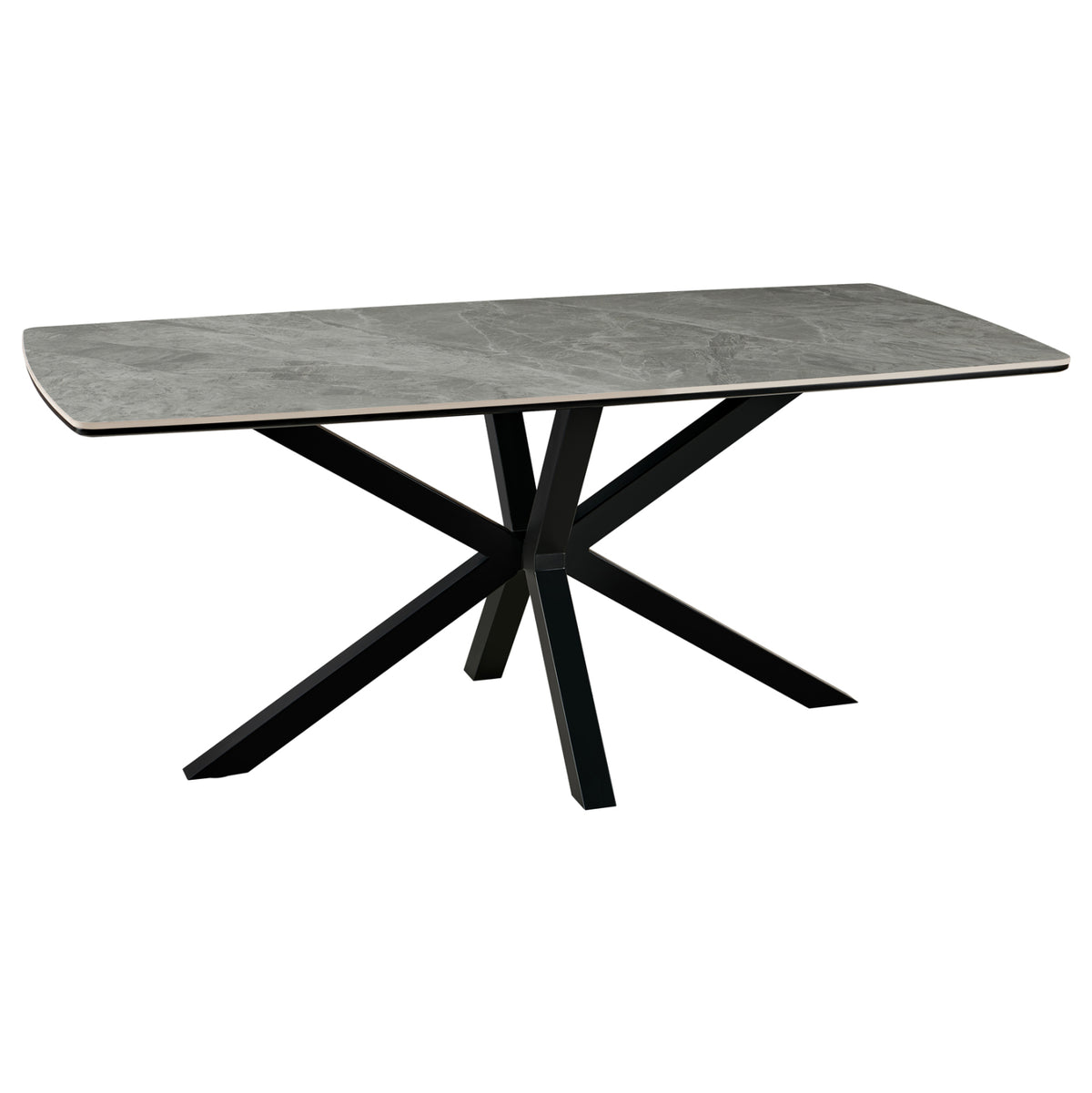 ΤΡΑΠΕΖΙ ΤΡΑΠΕΖΑΡΙΑΣ ERAGON HM18458.03 SINTERED STONE TOP ΣΕ ΓΚΡΙ ΜΑΡΜΑΡΟ 180x90x75Υεκ