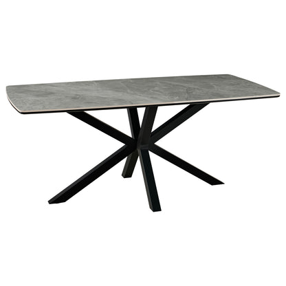 ΤΡΑΠΕΖΙ ΤΡΑΠΕΖΑΡΙΑΣ ERAGON HM18458.03 SINTERED STONE TOP ΣΕ ΓΚΡΙ ΜΑΡΜΑΡΟ 180x90x75Υεκ