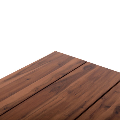 OUTDOOR DINING TABLE FRIGGO HM6297.02 ACACIA WOOD 2.6cm thick--METAL LEGS 160x80x76Hcm