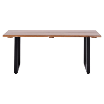OUTDOOR DINING TABLE FRIGGO HM6298.02 ACACIA WOOD 2.6cm thick--METAL LEGS 200x100x76Hcm