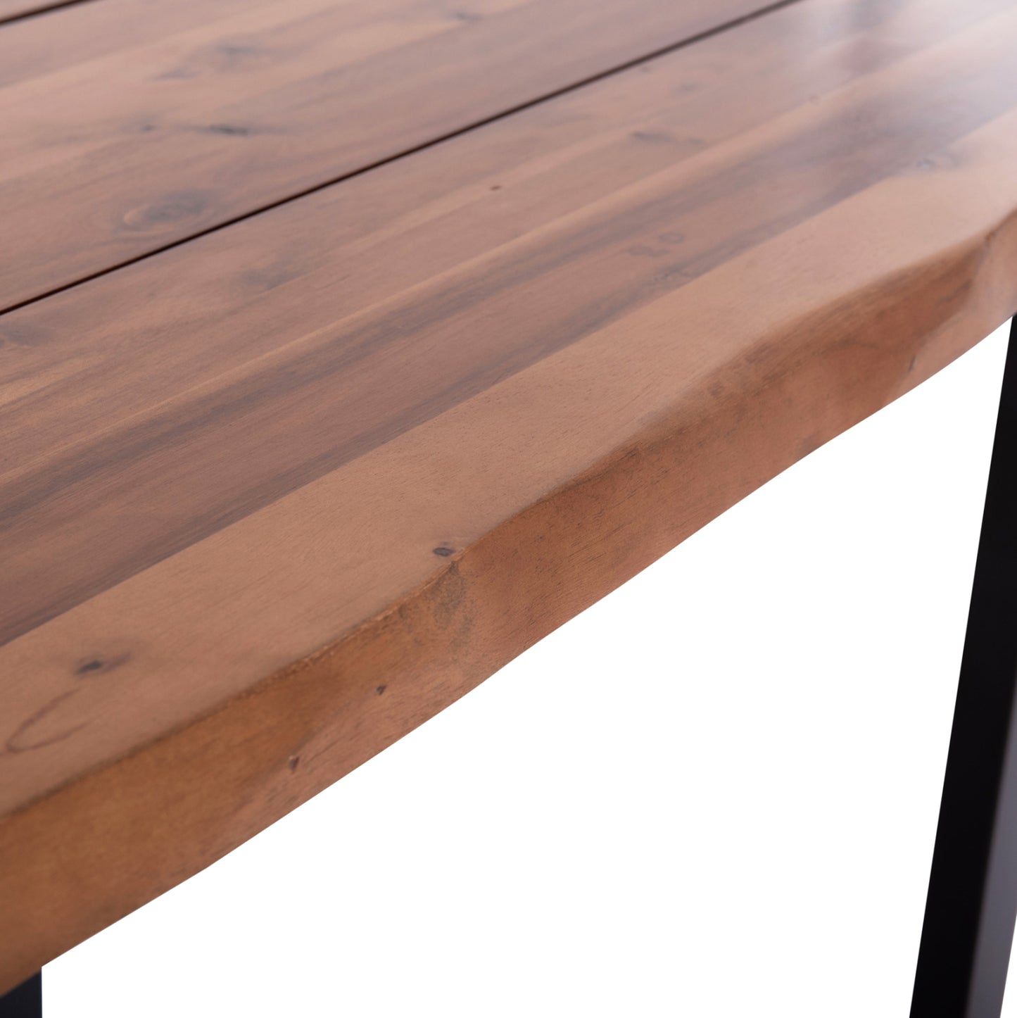 OUTDOOR DINING TABLE FRIGGO HM6298.02 ACACIA WOOD 2.6cm thick--METAL LEGS 200x100x76Hcm