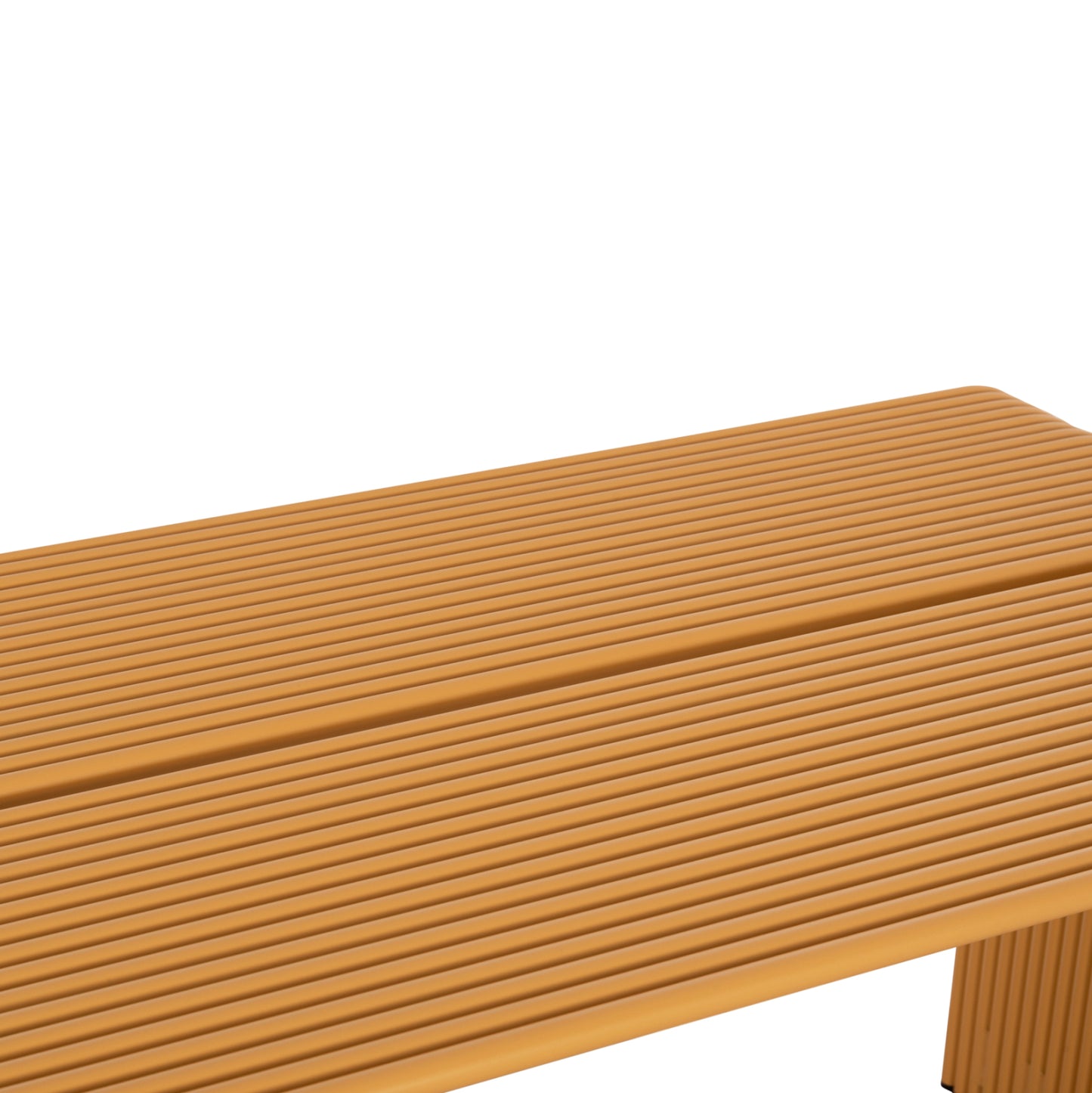 DINING TABLE SERIES INTREPID HM6330.07 ALUMINUM IN MUSTARD YELLOW 120x70x70.5Hcm.