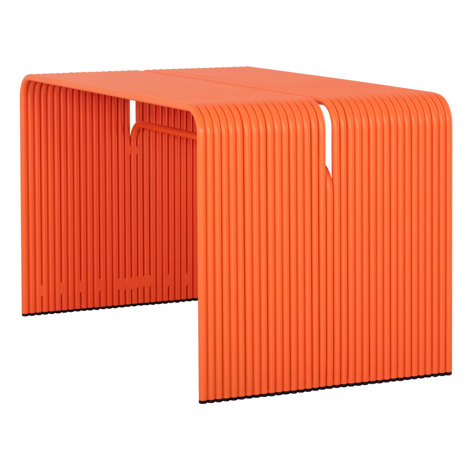 DINING TABLE SERIES INTREPID HM6330.09 ALUMINUM IN ORANGE 121x70x70Hcm.