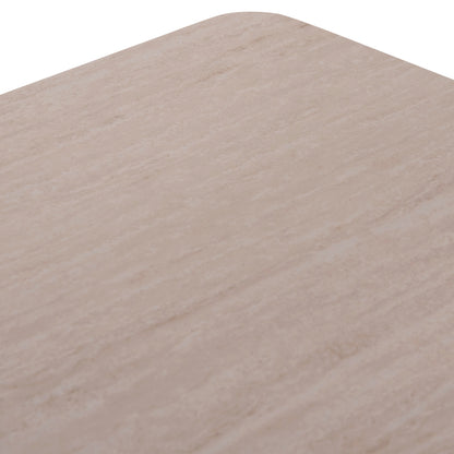 DINING TABLE STAD HM6558.02 BEIGE ALUMINUM FRAME--WHITE SINTERED STONE 220x100x74Hcm.
