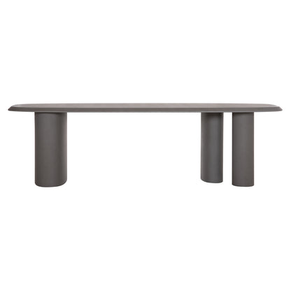ΤΡΑΠΕΖΙ ΤΡΑΠΕΖΑΡΙΑΣ FIBER CEMENT ΟΒΑΛ GLEN HM6598.01 ΓΚΡΙ 260x95x75Υεκ