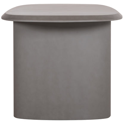 ΤΡΑΠΕΖΙ ΤΡΑΠΕΖΑΡΙΑΣ FIBER CEMENT ΟΒΑΛ GLEN HM6598.01 ΓΚΡΙ 260x95x75Υεκ