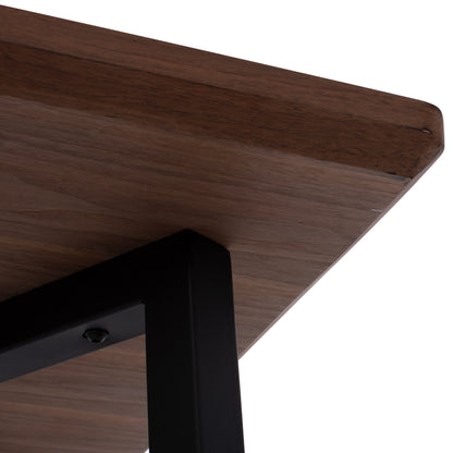 DINING TABLE JAY HM9304.02 MDF TOP WALNUT VENEER METAL LEGS 200x100x75H