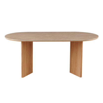 ΤΡΑΠΕΖΙ ΤΡΑΠΕΖΑΡΙΑΣ ΟΒΑΛ METIL HM18467.05 SINTERED STONE TOP--MDF ΠΟΔΙΑ 180x90x75Υεκ