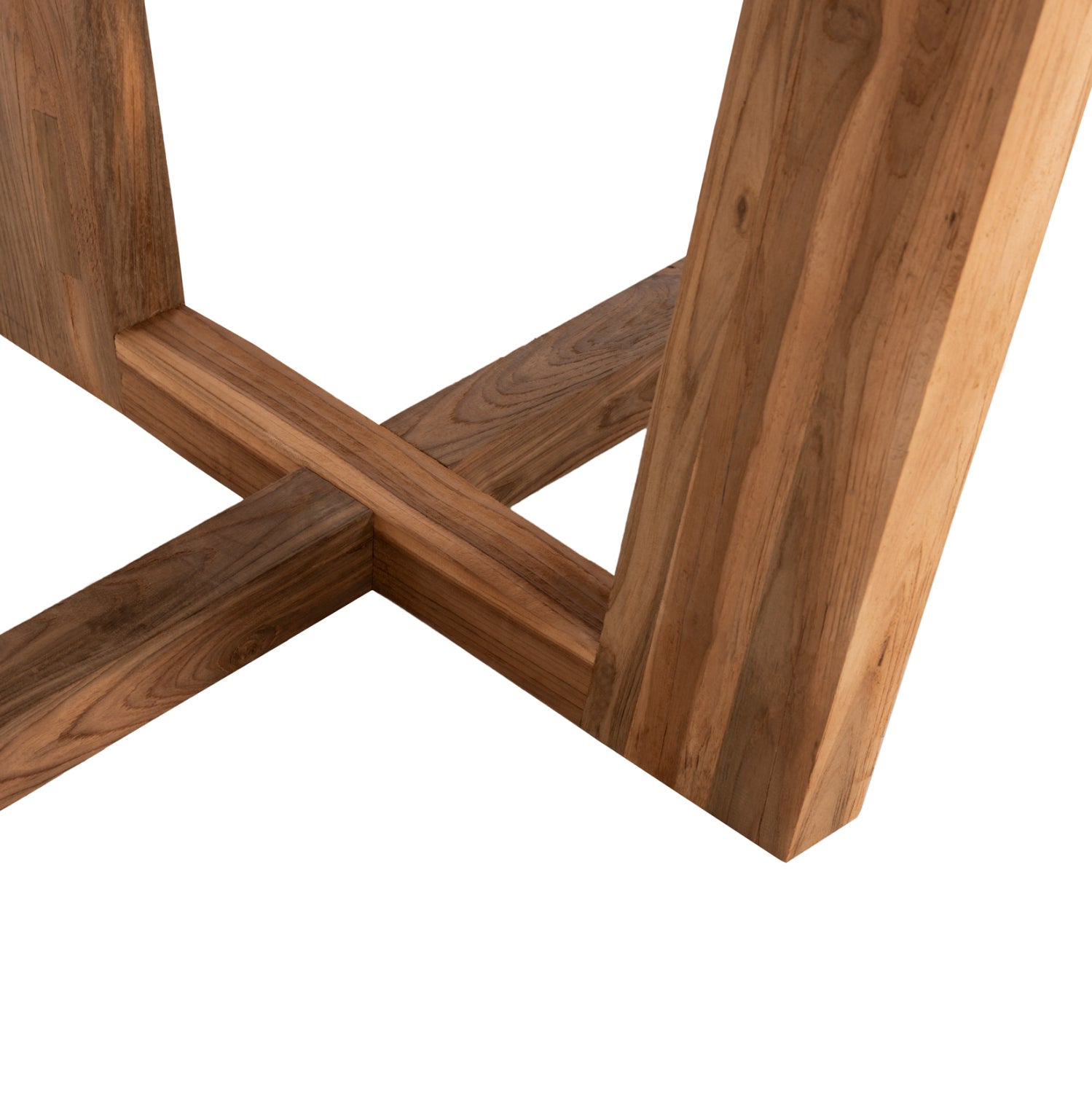 DINING TABLE IN OVAL SHAPE HM9558 RECYCLED TEAK WOOD 209x109x80Hcm.