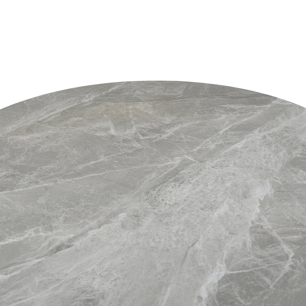 ΤΡΑΠΕΖΙ ΤΡΑΠΕΖΑΡΙΑΣ ΣΤΡΟΓΓΥΛΟ ERAGON HM18460.03 SINT. STONE ΣΕ ΓΚΡΙ ΜΑΡΜΑΡΟ Φ120x75Υεκ