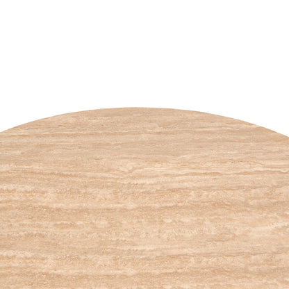 ΤΡΑΠΕΖΙ ΤΡΑΠΕΖΑΡΙΑΣ ΣΤΡΟΓΓΥΛΟ ERAGON HM18460.04 SINT.STONE ΤΡΑΒΕΡΤΙΝΑ Φ120x75Υεκ