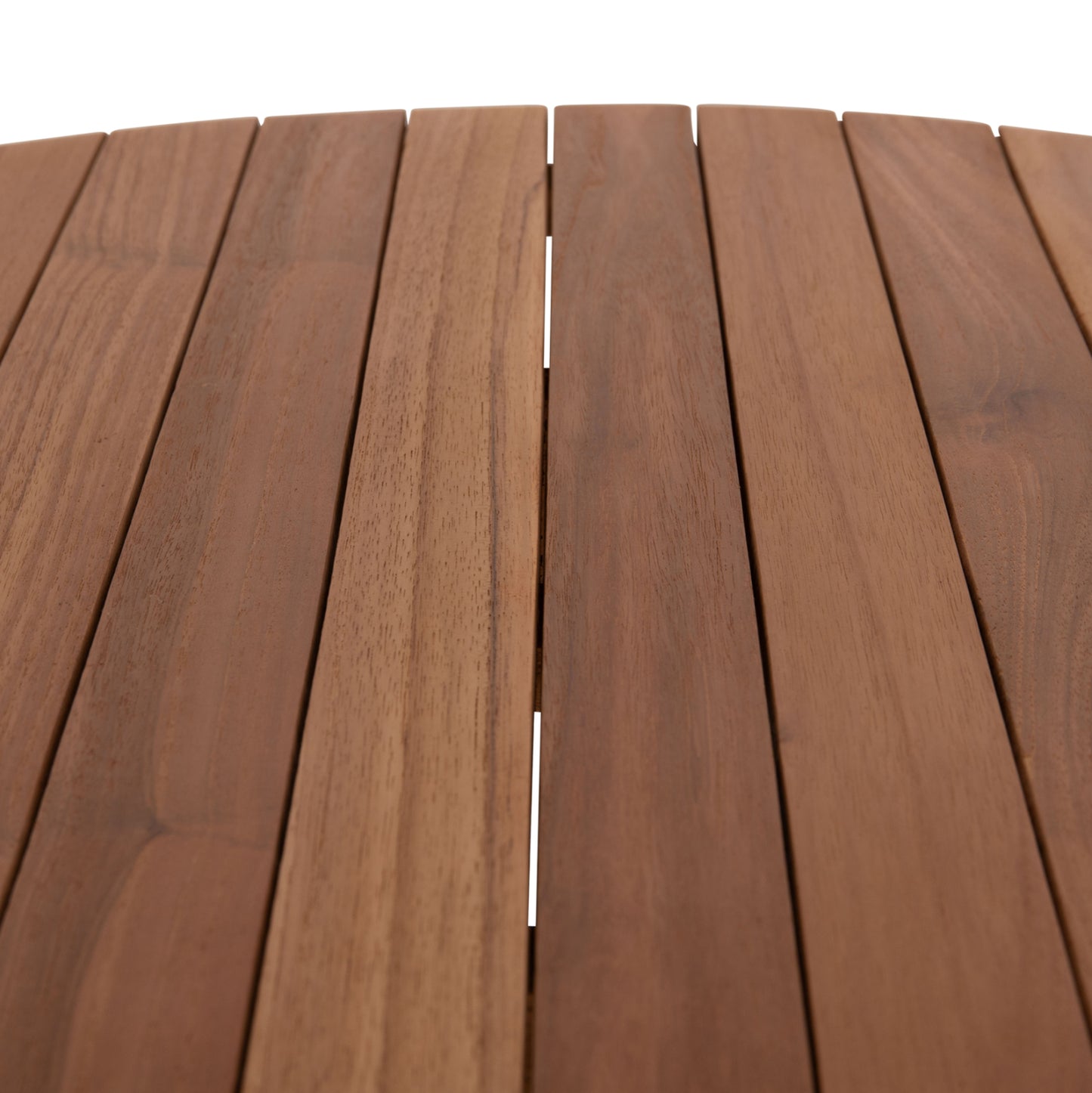 DINING TABLE ROUND DANTE HM6379 TEAK WOOD Φ80x75Hcm.