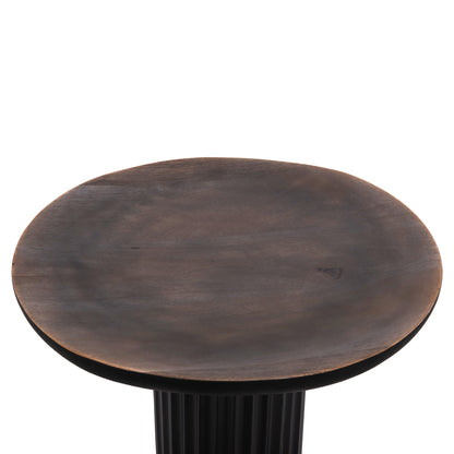 COFFEE TABLES 2PCS ELAF HM9999 MANGO WOOD ENAMELED TOP-IRON BASES