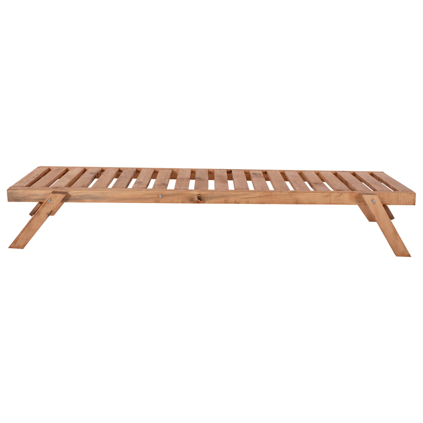 PROFESSIONAL SUNBED HM11431.03 FIR WOOD IN NATURAL SHADE 72x196x29-84H cm.