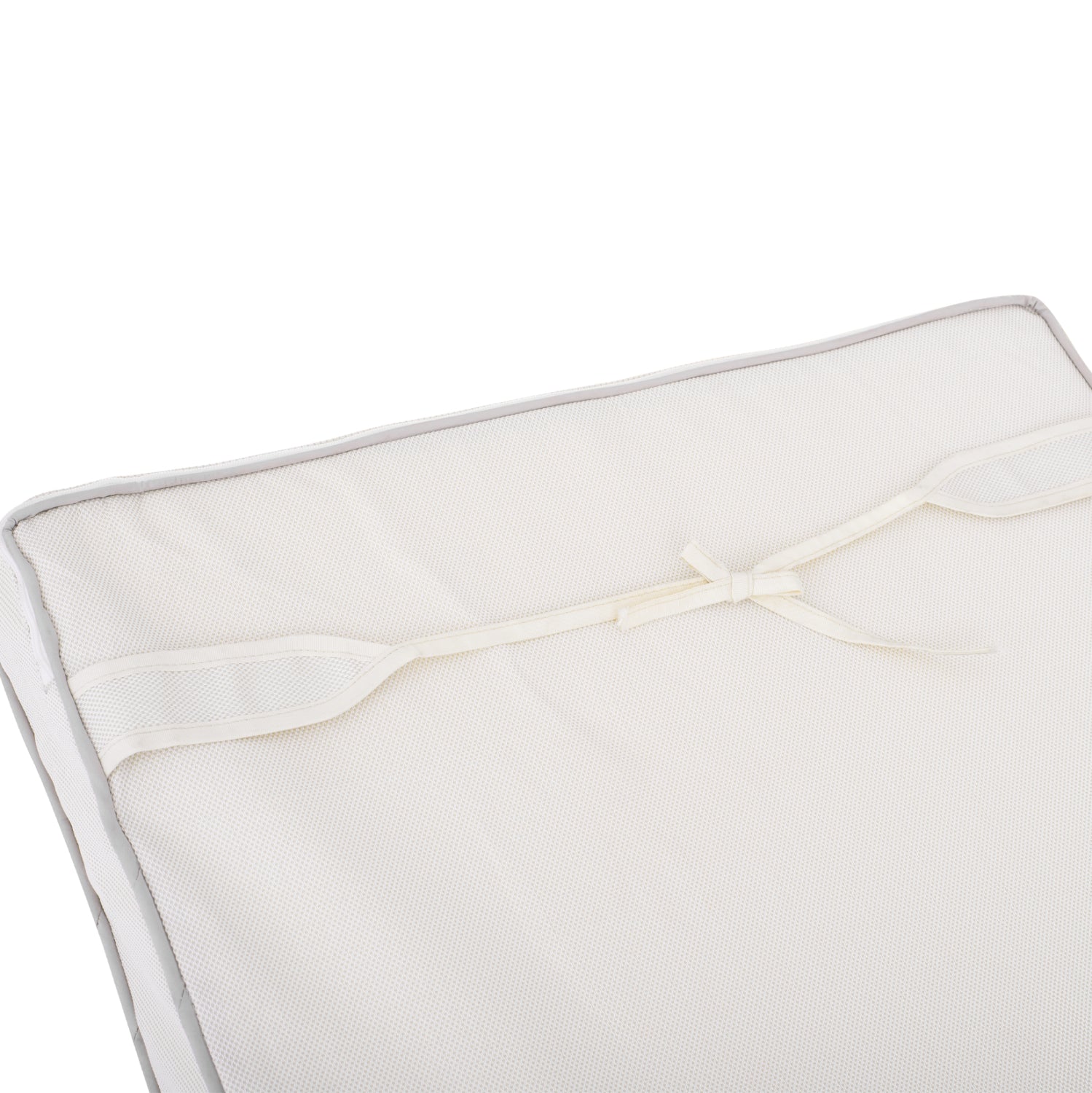 BEACH LOUNGER WITH CUSHION KORINOS HM10777.60T PINE WOOD--TEXTILENE COVER IN CREAM COLOR 79x204x80Hcm.