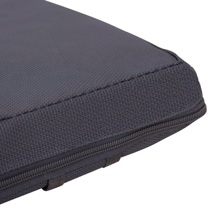 BEACH LOUNGER WITH CUSHION KORINOS HM10775.30T PINE WOOD--TEXTILENE COVER GREY 79x204x77Hcm.