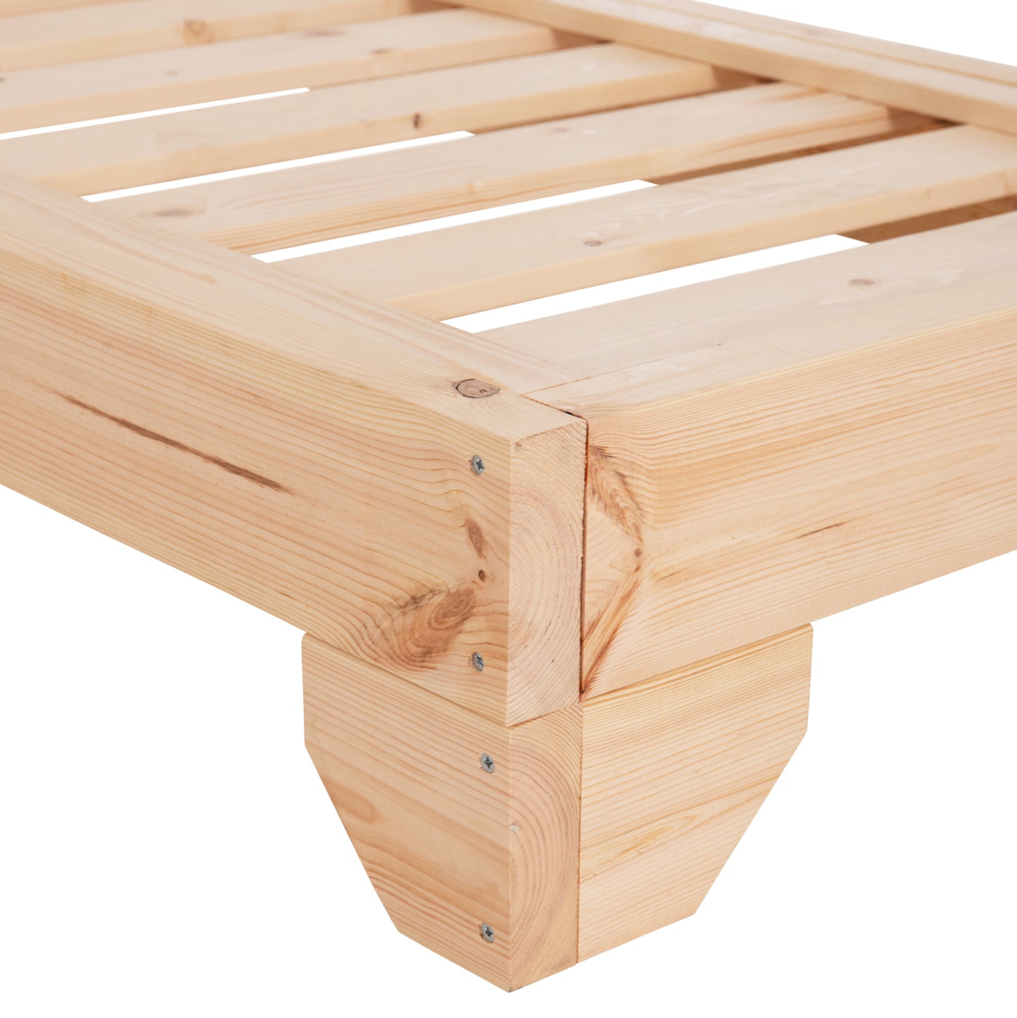 BEACH LOUNGER WITH CUSHION KORINOS HM10776.60T PINE WOOD--TEXTILENE COVER IN CREAM 79x204x77Hcm.