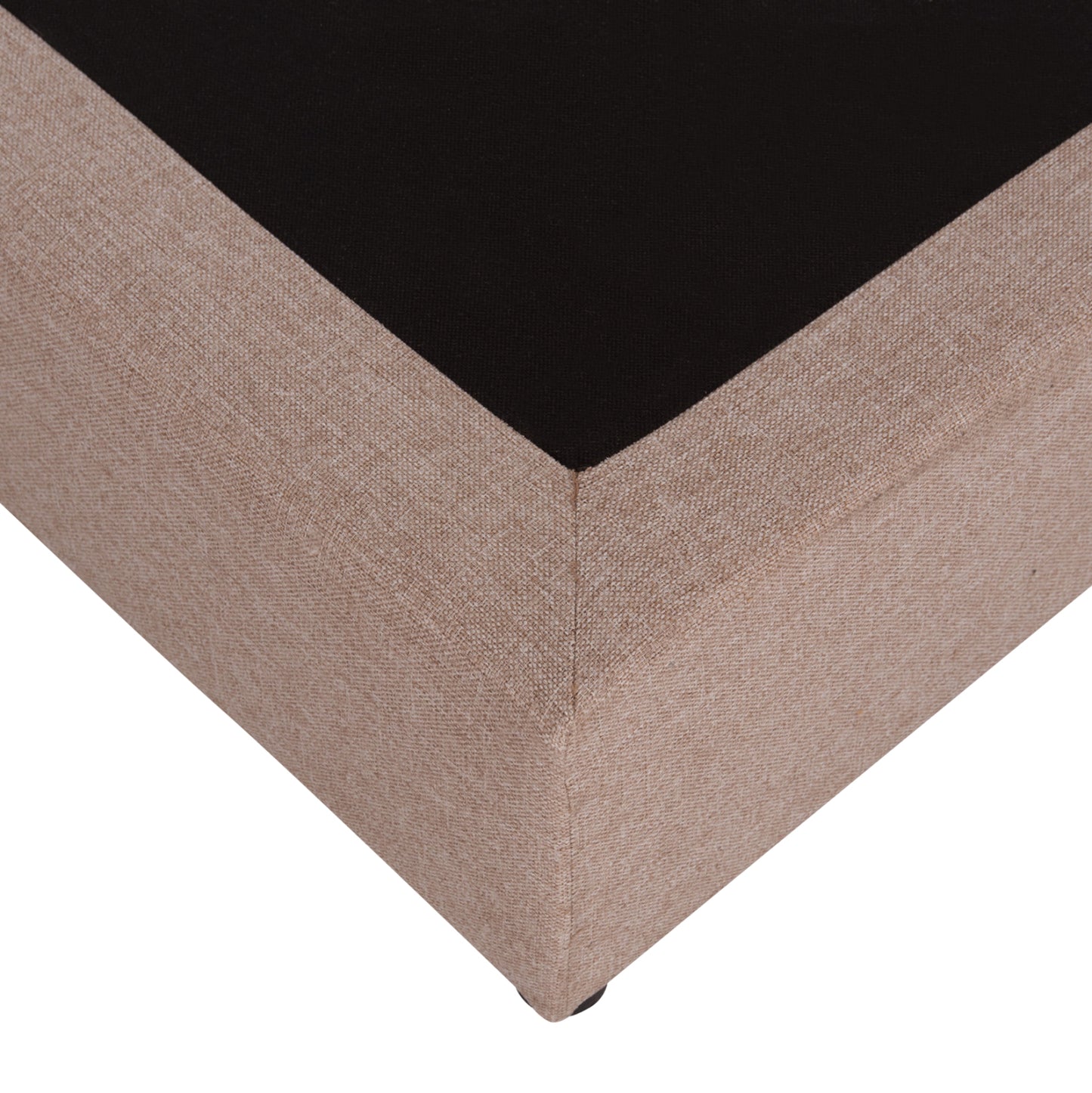 SUBSTRATE EXTRA-DOUBLE BED SIGGY HM21217.01--BEIGE FABRIC--FOR MATTRESS 160x200cm.