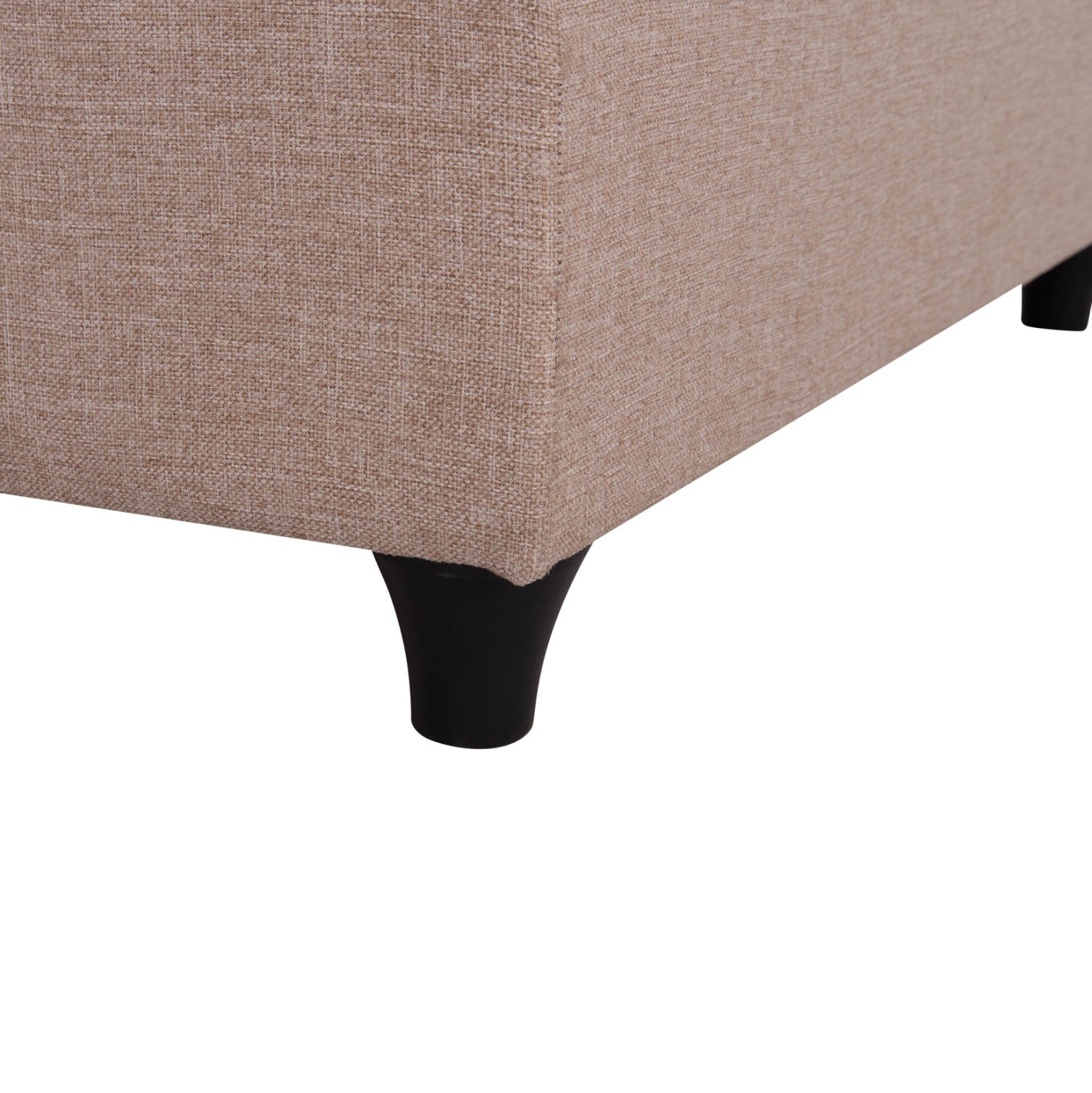 SUBSTRATE EXTRA-DOUBLE BED SIGGY HM21217.01--BEIGE FABRIC--FOR MATTRESS 160x200cm.